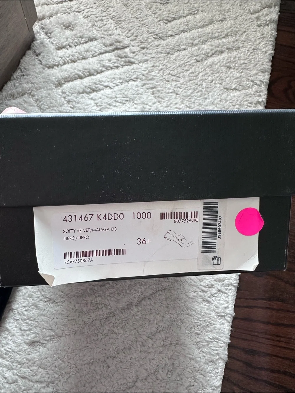 Gucci Black Velvet Horsebit Loafers